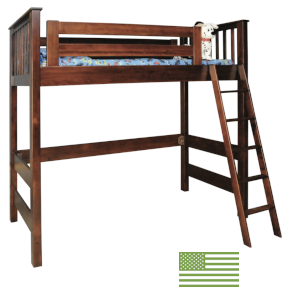 Amish Topeka Open Loft Bed